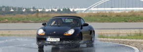 Wet tyre testing at Papenburg